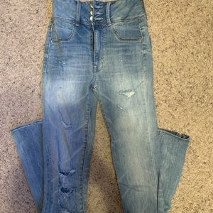 american eagle high rise jeans 2 x long